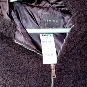 Soft faux sheep skin jacket